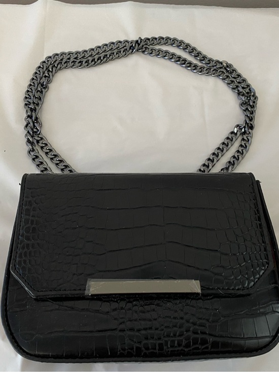 Handbags - Crocodile pattern Faux leather handbag